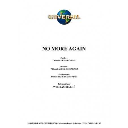 NO MORE AGAIN