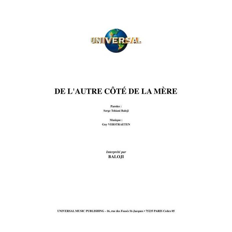 DE L'AUTRE CÔTÉ DE LA MÈRE