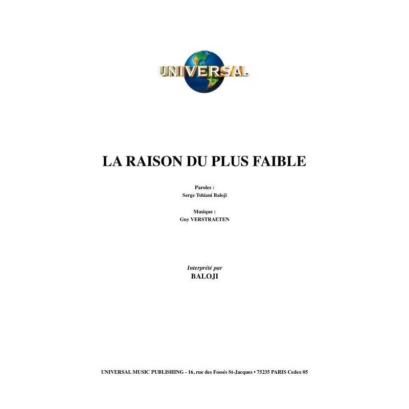 LA RAISON DU PLUS FAIBLE