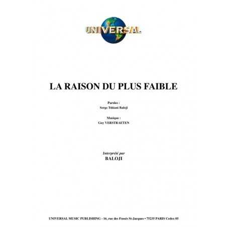 LA RAISON DU PLUS FAIBLE