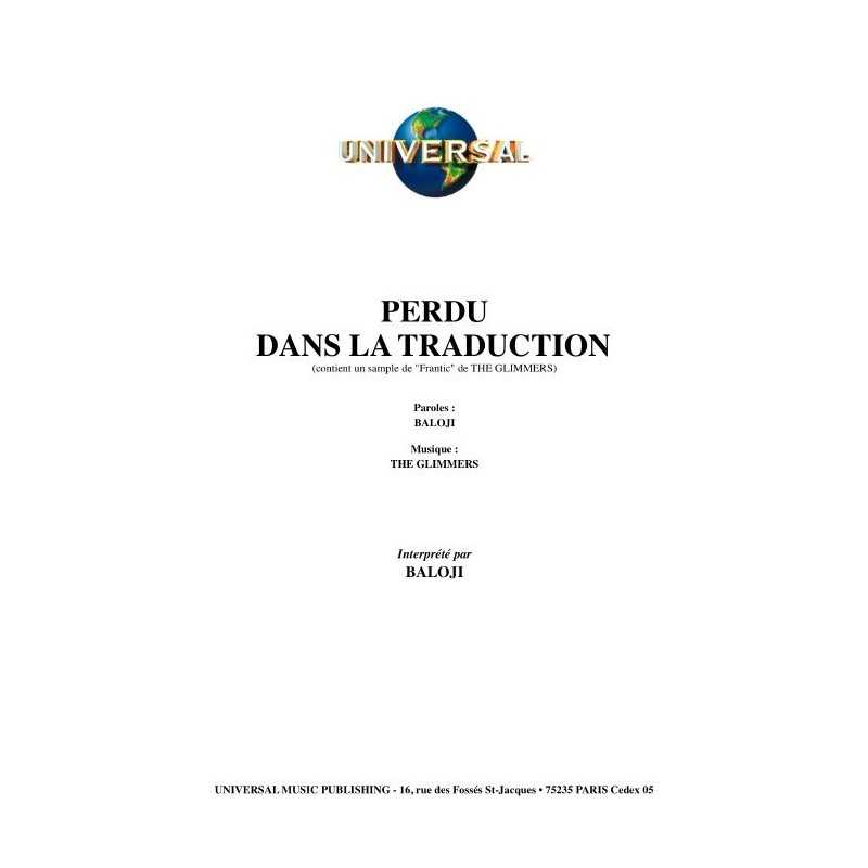 PERDU DANS LA TRADUCTION