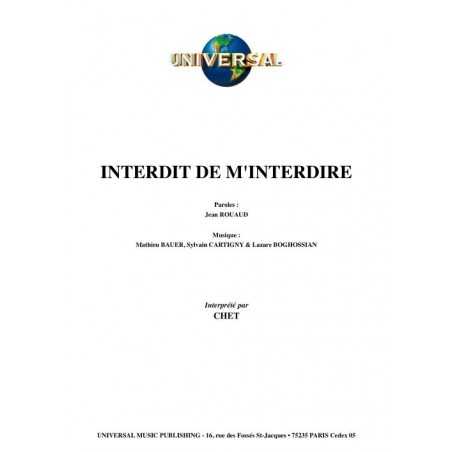 INTERDIT DE M'INTERDIRE