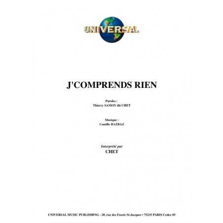 J'COMPRENDS RIEN