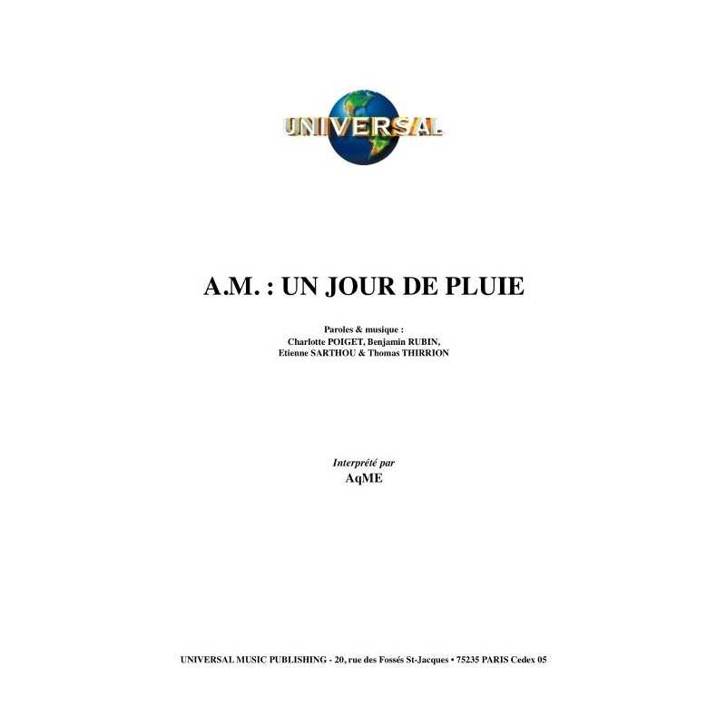 A.M.  UN JOUR DE PLUIE