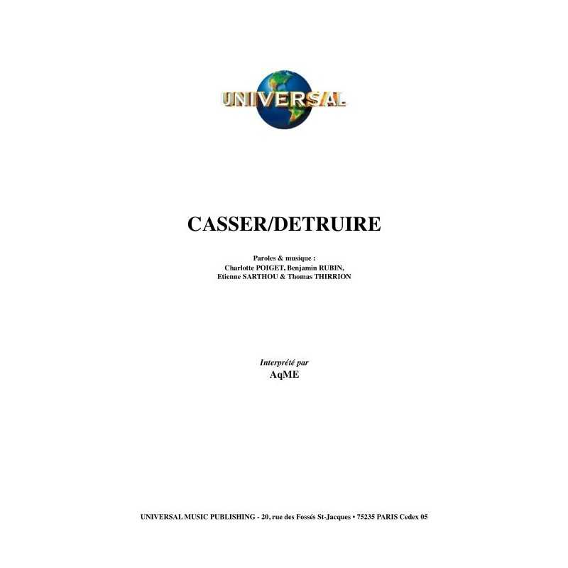 CASSER/DETRUIRE