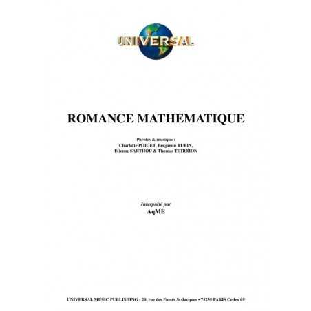 ROMANCE MATHÉMATIQUE