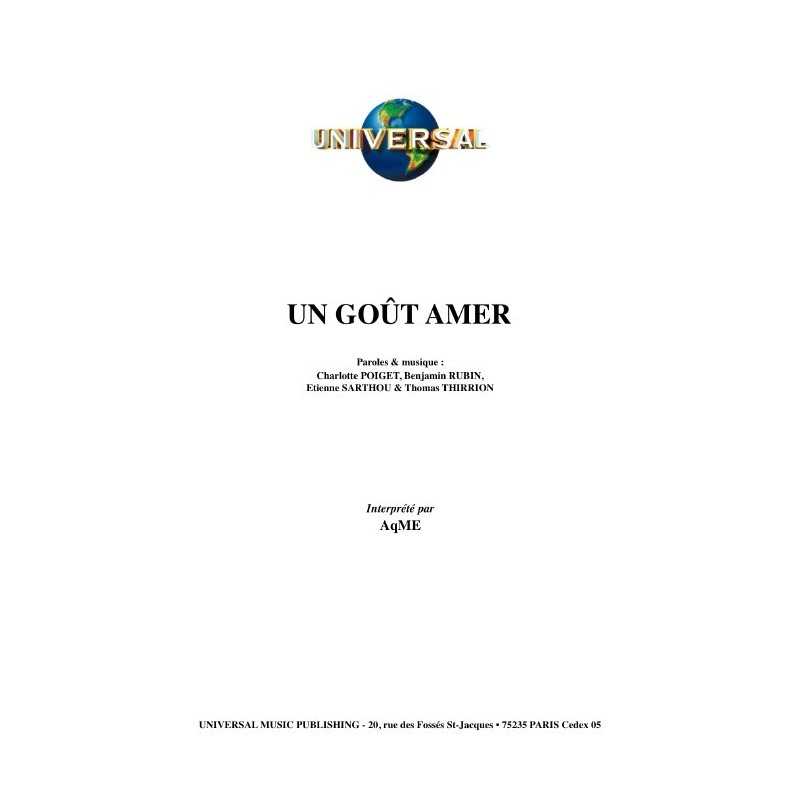 UN GOÛT AMER