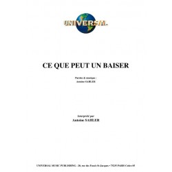 CE QUE PEUT UN BAISER