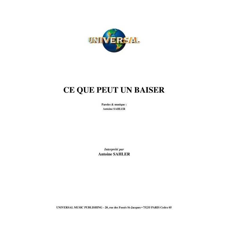 CE QUE PEUT UN BAISER