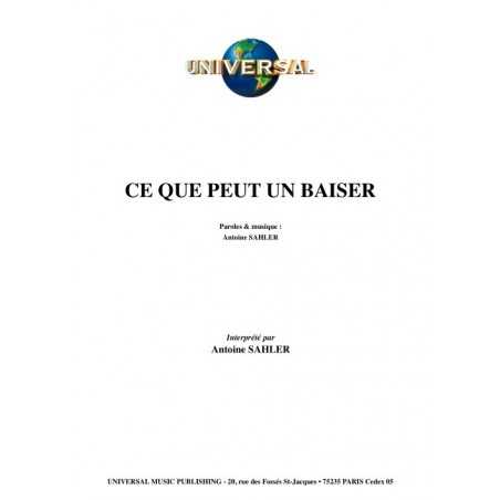 CE QUE PEUT UN BAISER