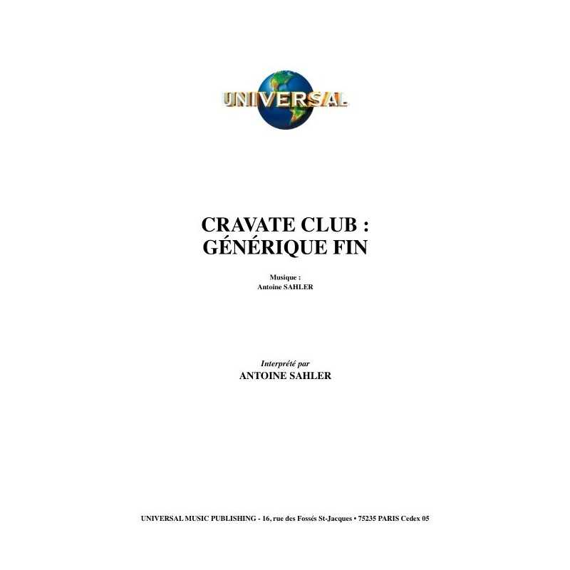 CRAVATE CLUB  GÉNÉRIQUE FIN
