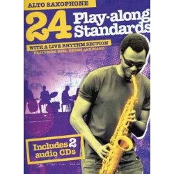 24 PLAY ALONG STANDARDS ALTO SAX (+CD)