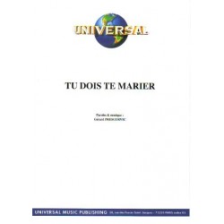 TU DOIS TE MARIER