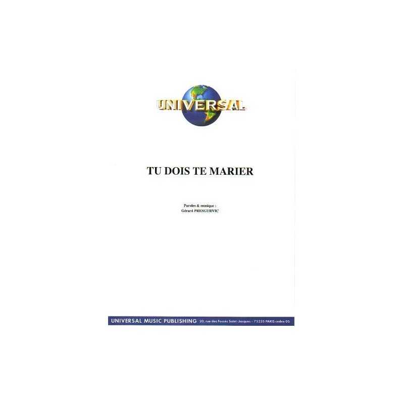 TU DOIS TE MARIER