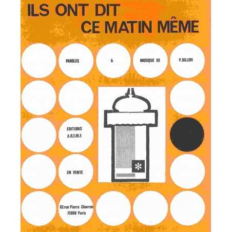 ILS ONT DIT CE MATIN MÊME