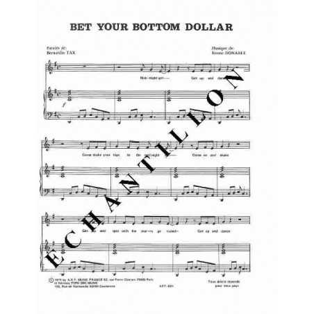 BET YOUR BOTTOM DOLLAR