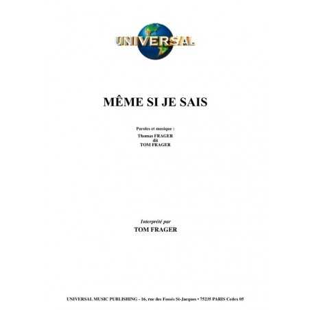 MÊME SI JE SAIS