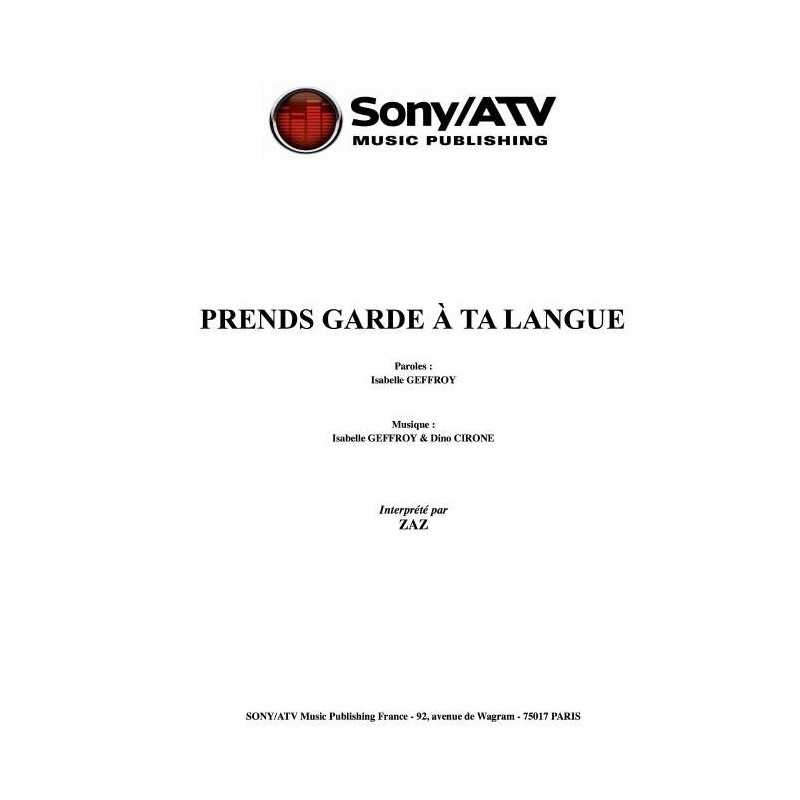 PRENDS GARDE A TA LANGUE