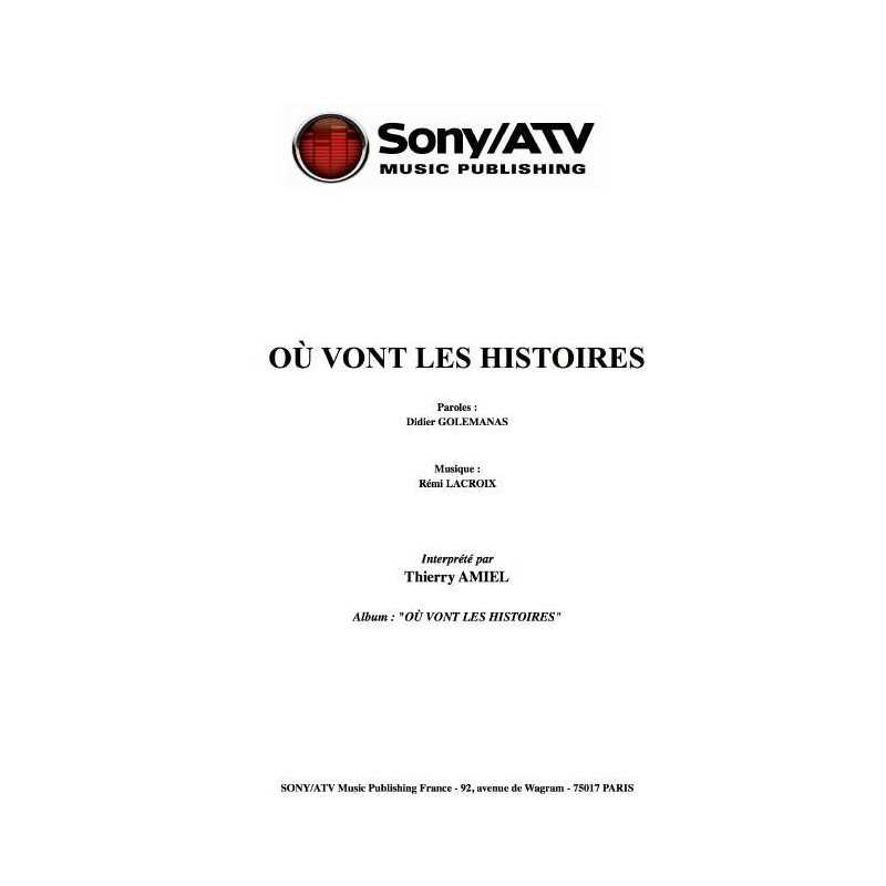 OU VONT LES HISTOIRES