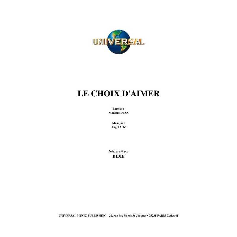 LE CHOIX D'AIMER
