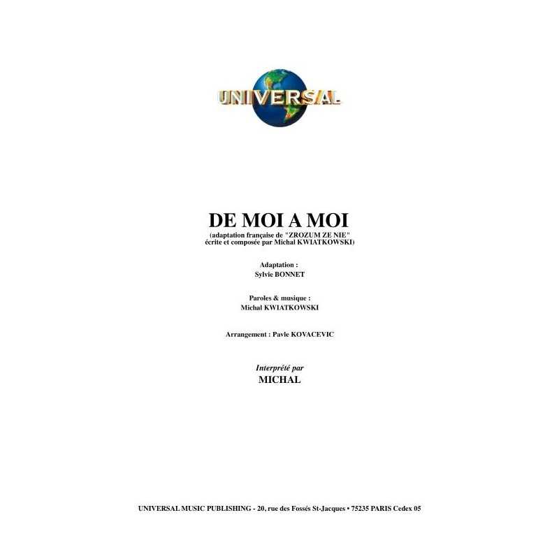 DE MOI À MOI