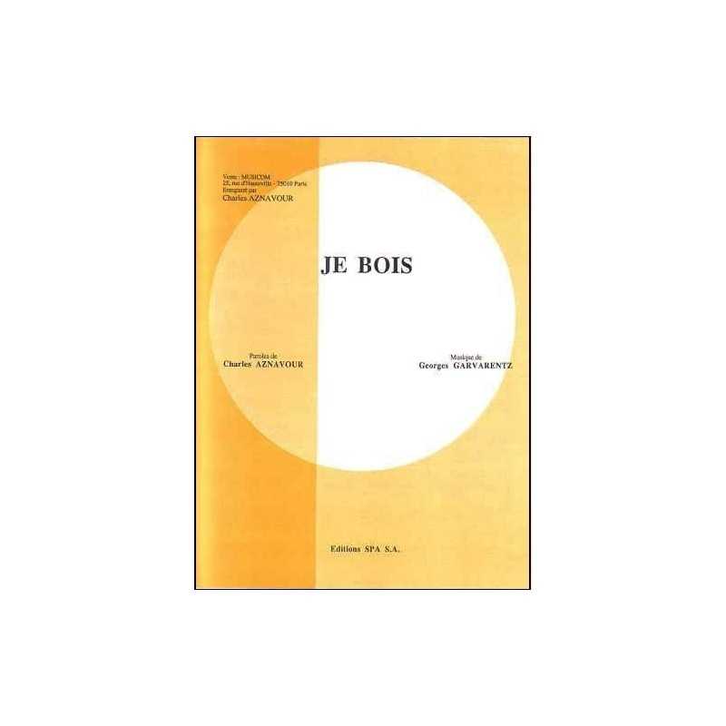 Sheet music JE BOIS Charles Aznavour