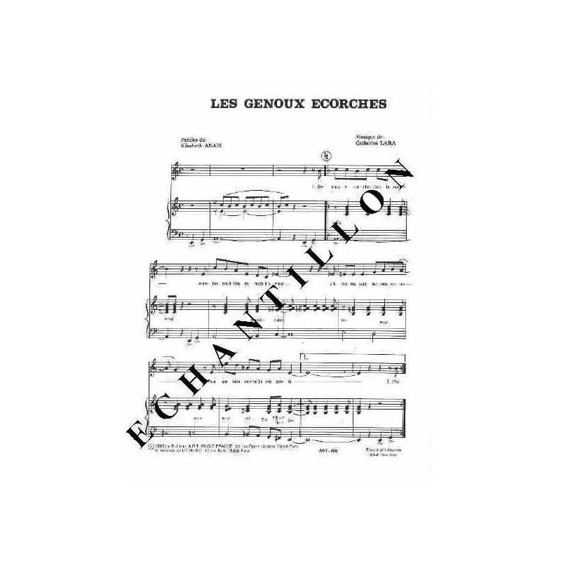 LES GENOUX ECORCHES