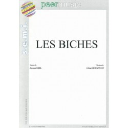 Partition LES BICHES Jacques Brel