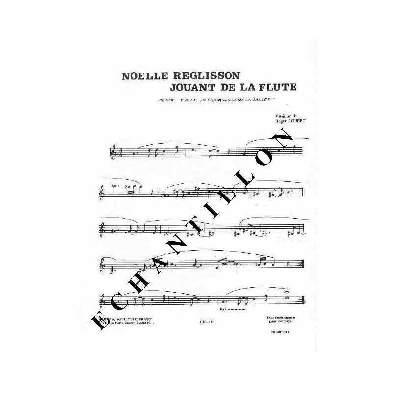 NOËLLE REGLISSON JOUANT DE LA FLUTE