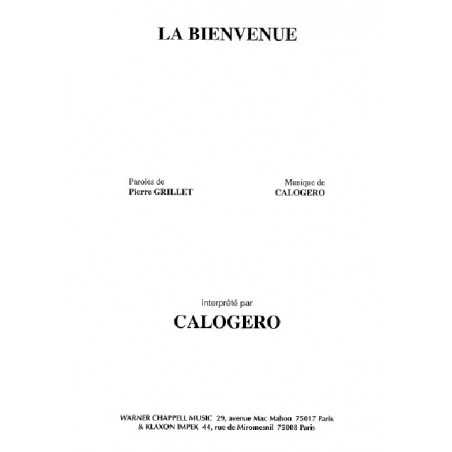 LA BIENVENUE