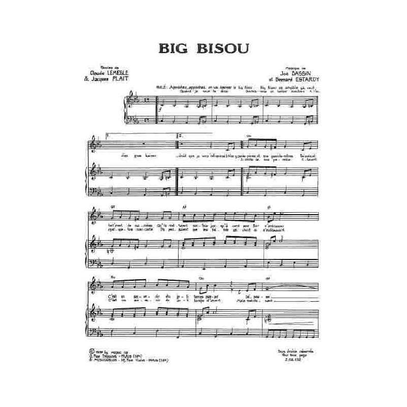 Partition BIG BISOU CARLOS pdf