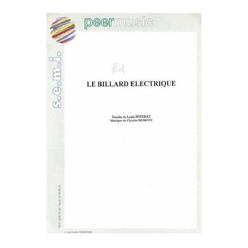 LE BILLARD ÉLECTRIQUE