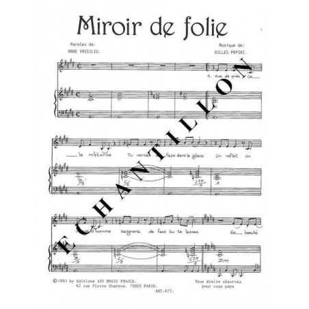 MIROIR DE FOLIE