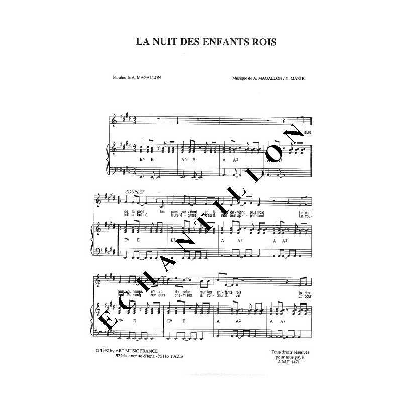 LA NUIT DES ENFANTS ROIS