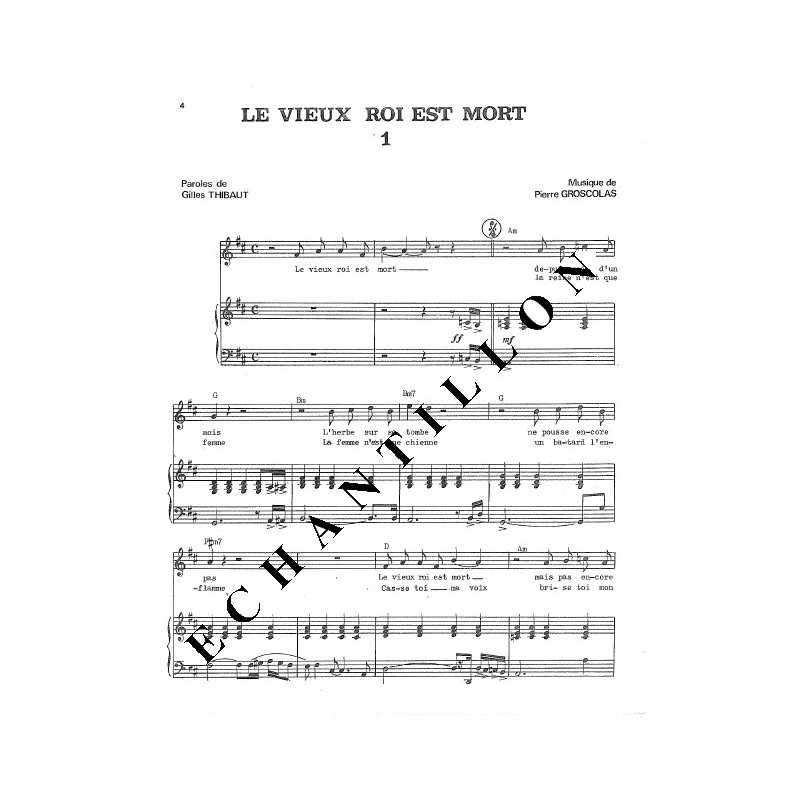 LE VIEUX ROI EST MORT / LE SPECTRE DU ROI / L'ORGIE