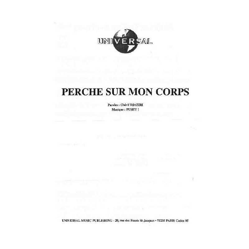 PERCHE SUR MON CORPS