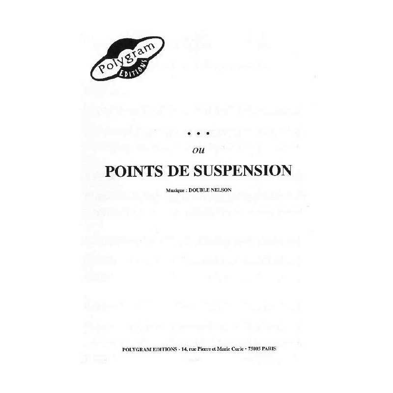 ... OU POINTS DE SUSPENSION