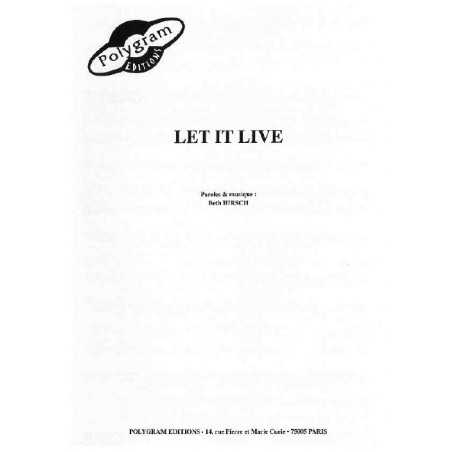 LET IT LIVE