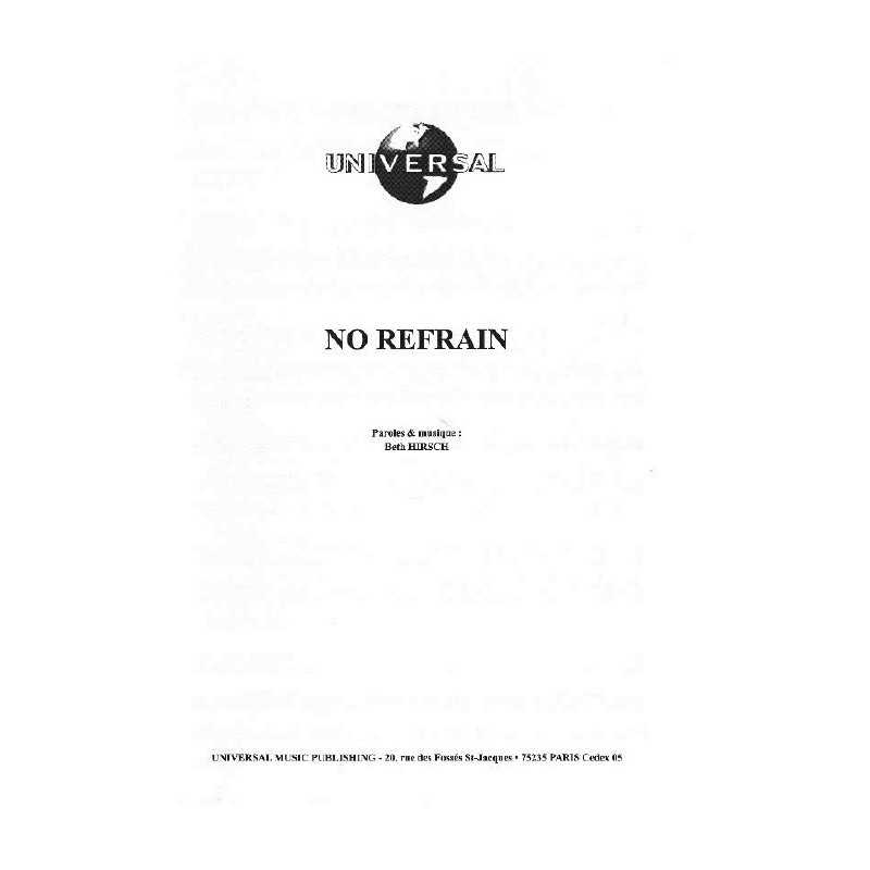 NO REFRAIN