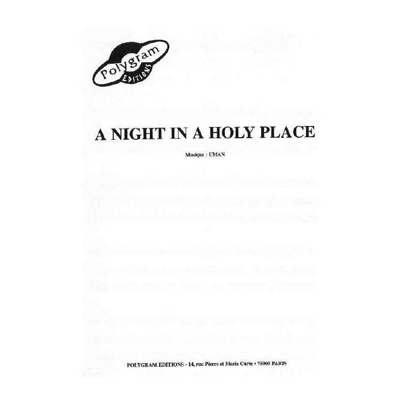 A NIGHT IN A HOLY PLACE