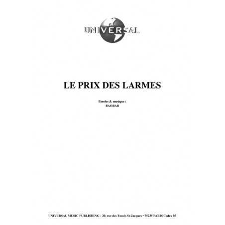 LE PRIX DES LARMES