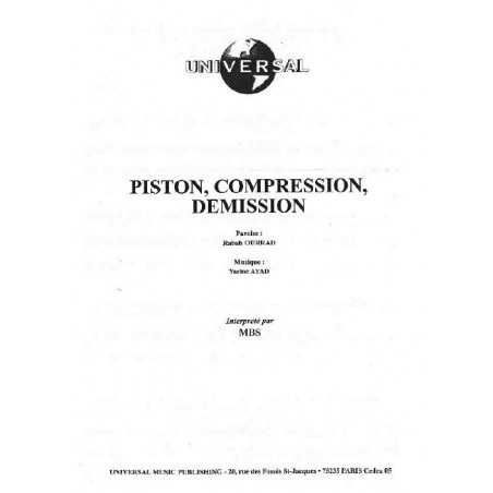 PISTON, COMPRESSION, DEMISSION
