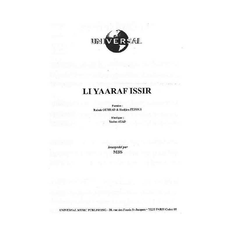 LI YAARAF ISSIR