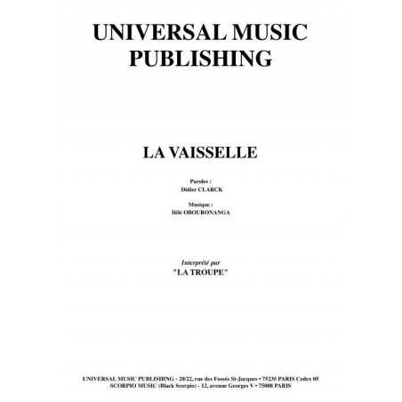 LA VAISSELLE