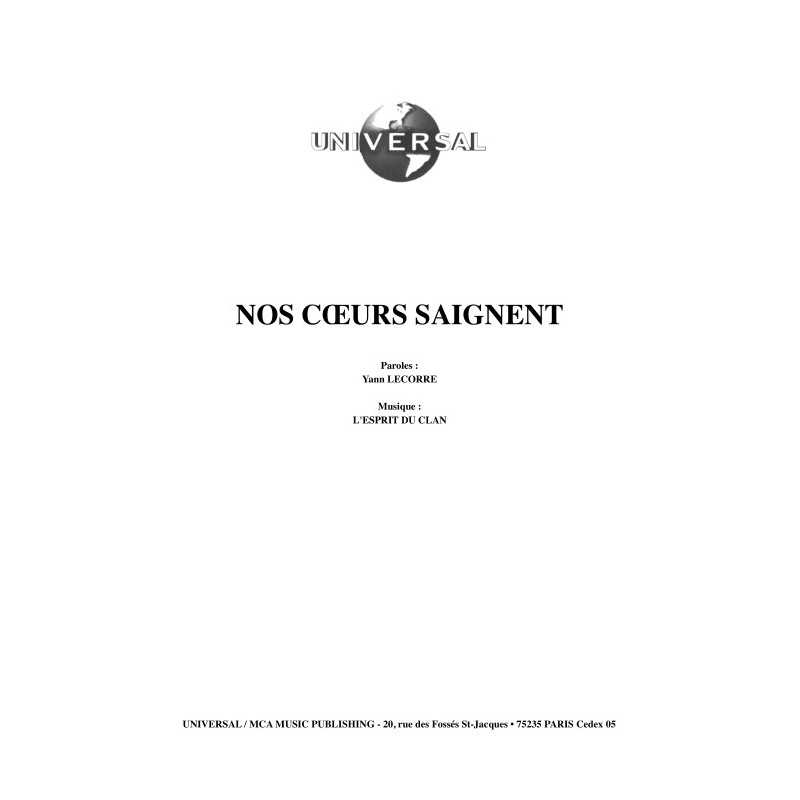 NOS COEURS SAIGNENT