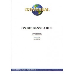 ON DIT DANS LA RUE