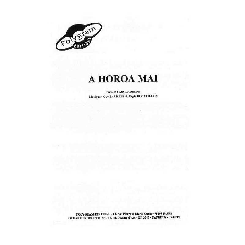 A HOROA MAI