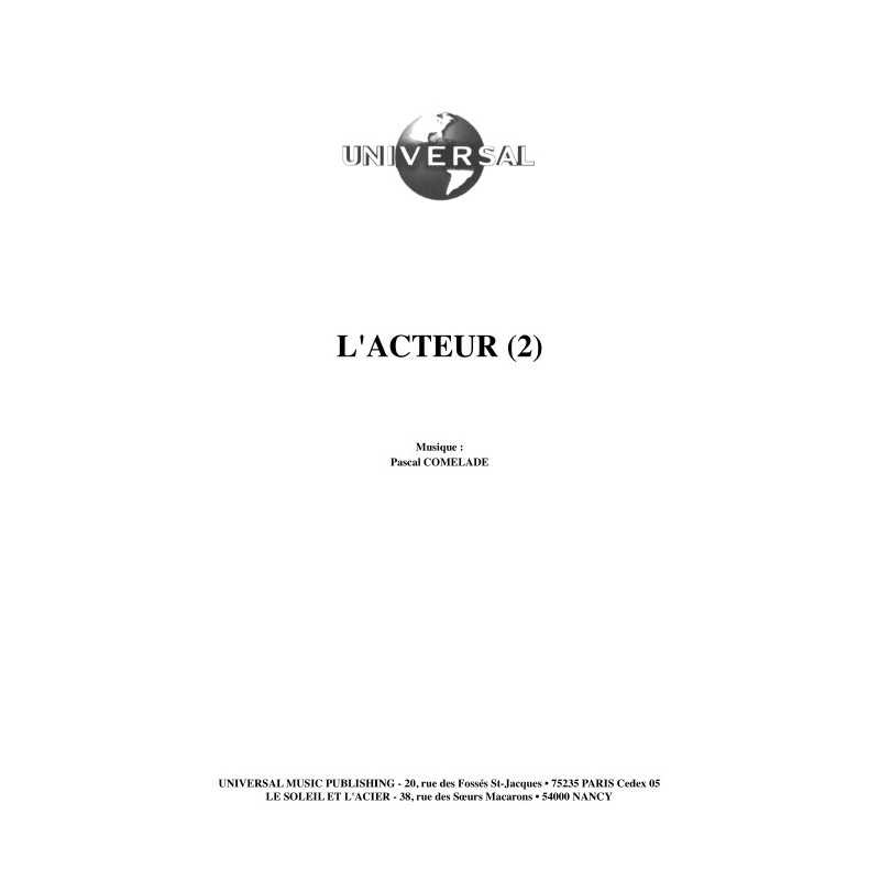 L'ACTEUR (2)