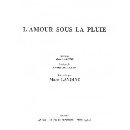 L'AMOUR SOUS LA PLUIE