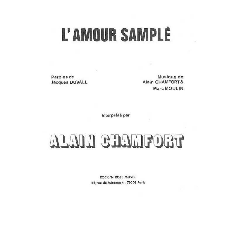 L'AMOUR SAMPLÉ